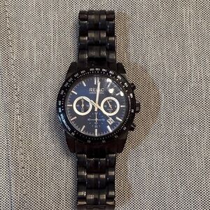 Relic by Fossil Chronograph Black and Blue Men’s Watch